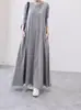 Marca 2020 Outono Estilo Japonês Estilo Japonês e Coreano Casual Feminino Poliéster Gola Redonda Grande Balanço Vestido Fonte Direta