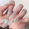 Shennai Arte de Uñas Galvanizado Polvo de Cristal Awnolo 2024 Polvo de Espejo Blanco Brillo para Uñas Color Mágico Decoración de Uñas