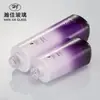 Frascos cosméticos de alta qualidade com gradiente roxo, frascos de vidro com dispensador para loção, frascos para creme de essência água-creme, customização OEM/ODM