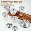 Tapa de Acero Inoxidable para Taza, Tapa para Bol, Vaso de Agua de Vidrio, Tapa a Prueba de Polvo, Tapa Redonda para Taza de Té, Tapa para Taza, Múltiples Diámetros Opcionales