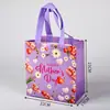 Sacola de Presente Espessa Não Tecida Sacola de Compras Dia das Mães Bolsa de Ombro da Mamãe Bolsa de Mão Para Sair Sacola de Embalagem de Lembrança