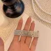 Pinza para el pelo BB de pedrería exquisita de alta gama, accesorio para el pelo totalmente de pedrería, versátil para salir, adecuado para niñas, pinza para el flequillo lateral