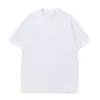 Camiseta Unisex de Manga Corta de Algodón Puro, Tejido de Punto Holgado, Color Sólido, Cuello Redondo, Hombro Regular, 200g, Verano, para Pareja