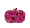 Bolsa de Noite Estilo Europeu e Americano Bolsa de Noite Clutch Vazada Bolsa de Festa à Noite Bolsa de Banquete Strass