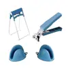 Pinza para Bowl Antiescaldado, Herramienta de Cocina para el Hogar, Pinza Antideslizante para Bowls de Acero Inoxidable, Pinza Guante para Platos, Levantador de Bowls para Olla de Vapor