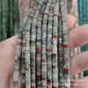 Ágata Natural Cristalino Transfronterizo 2x4 Lapislázuli Cuentas Espaciadoras Turquesa Cuentas Espaciadoras Rectangulares Cuentas Sueltas Accesorios Semi-Terminados para DIY