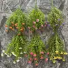 Nuevo Producto Césped Acuático Artificial de 5 Picos Girasol Arreglo Floral de Boda Accesorios Fila de Flores de Plástico Decoración de Boda Fabricante de Flores Venta al por Mayor