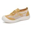 Sapatos para Mulheres Verão 2025 Novos Sapatos de Treino Moral de Malha Respirável Sapatos Casuais Transfronteiriços Versátil Moderno e Confortável Sapatos Femininos