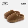 Nuevas zapatillas cálidas de algodón para hombres y mujeres, otoño e invierno, para interior, hogar, EVA, suela gruesa, de felpa para parejas, punta cerrada, venta al por mayor