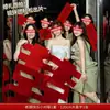Accesorios para Juegos de Boda Fotografía Creativa de Boda Novia Liderando Bloqueo de Puerta Danza del Dragón Suministros para la Decoración de la Habitación de Boda Bata de Mañana Xiuhe