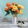 Fábrica Yujin 7 Garfo Primavera Peônia flor artificial fotografia adereços grande shopping center conjunto flor parede casamento seda flor atacado