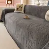 Funda de Sofá Verde Oscuro Estilo Sencillo Chenilla Todas las Estaciones Cubierta de Toalla de Sofá de Una Pieza Protector Manta Protectora Anti-Arañazos de Gato