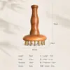 Escova Meridian de Latão Escova de Massagem Meridian Dredging Esfregando Abdômen Abdômen Mãos Pernas Costas Raspador Gua Sha Pente Meridian para Cabeça