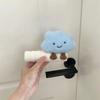 Bonita funda protectora para manija de puerta con forma de nube sonriente, ideal para decorar el hogar. Buena funda protectora antiestática y anticolisión para manija de puerta.