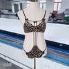 Lencería Sexy para Mujer, Estilo Abstención, Estampado de Leopardo, Pechos Pequeños, Pijama Sexy, Camisón Qqny, Uniforme de Amor en Pareja