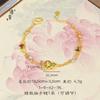 Jindian Mismo Estilo Shagong Filamento Azul Quemado Hueco Maravilloso Loto Calabaza Pulsera Fu Lu Shenglian Pulsera Nuevo Estilo Chino para Enviar a Novia