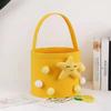 Nova Bolsa de Feltro com Boneca de Desenho Animado Atacado Bolsa Tote para Festa de Lua Cheia de Bebê e Banquete de Cem Dias Bolsa de Armazenamento para Feriado