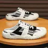 Zapatos para Hombre 2026 Verano Nuevo Estilo Malla Suela Suave Transpirables Slip-On Medias Pantuflas Deportivas Casuales Zapatillas de Dedo Cerrado
