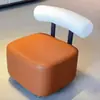 Taburete Pequeño Giratorio, Silla Pequeña, Taburete para Cambiarse los Zapatos, Taburete Bajo de Uso Doméstico con Respaldo, Taburete con Asiento Acolchado Suave, Taburete de Ocio para Sala de Estar