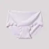 Roupa íntima feminina Lenzing Modal dos anos 80 com fundo 100% seda de amoreira, calcinha feminina respirável antibacteriana 10A de cintura média