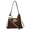 Bolso de Viaje de Gran Capacidad de Moda Otoño/Invierno Mochila de Gamuza de Tres Vías 2026 Nuevo Bolso de Hombro Único Cruzado Retro de Moda