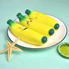 Simulação Banana Amassar Música Descompressão Criativa Farinha de Frutas Bola Vent Truque Descompressão Brinquedo Crianças Squeeze Cartoon
