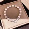 Pulseira de Pérolas Irregular Ajustável Estilo Francês, Design de Nicho, Pulseira Versátil, Luxo Leve, Sensação de Alto Padrão, Joias para Atacado