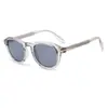 19647 Gafas de Sol Redondas Estilizadas Estilo Retro Europeo y Americano con Montura Tr90 para Mujer, Gafas de Sol con Protección Solar, Gafas de Gama Alta con Núcleo Insertado