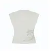 Nuevo top dulce estilo Harajuku coreano para mujer, cuello en V cruzado, manga larga, entallado a la cintura, camiseta básica versátil para mujer