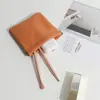 Bolsa de Almacenamiento para Artículos Pequeños con Cierre Automático, Estuche Auto-Cerrable de PU para Cargadores de Energía, Cosméticos, Lápiz Labial, Almacenamiento Portátil