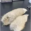 Cauda de raposa Golden Island de pelo natural Adereços de Cosplay Matéria-prima DIY para BJD Adereços de performance para bolsa Pingente Chaveiro