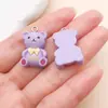 Mistura de 20 Tipos de Resina Desenho Animado Simulação Doces Roxos Cogumelo Uva Pingentes Chaveiro DIY Acessórios de Colar