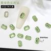 Atacado unhas postiças vermelhas da internet arte de unhas verde fruta strass diamante fundo pontiagudo formato amor borboleta tridimensional multi-corte acessórios para unhas