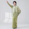 Nuevo Conjunto de Práctica Unisex de Danza Clásica Estilo Chino, Camisa Holgada para Mujer con Botones de Perla y Borlas, Conjunto Fluido de Rendimiento Estilo Antiguo