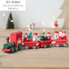 Tren de Muñeco de Nieve de Madera Navideño Adorno de Escritorio Decoración de Ventana para Árbol de Navidad Regalo Adorno de Madera Hecho a Mano