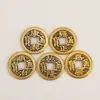 Monedas de Cobre, Monedas Antiguas, Kangxi, Shunzhi, Qianlong Tongbao Monedas Sueltas, Monedas de Cinco Emperadores de Latón, Monedas Genuinas para Umbrales, Seis Emperadores, Diez Emperadores