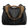 2026 Moda Coreana Versátil Casual Bolsa de Ombro Transversal Nova Retro Tendência Casual Bolsa de Lona para Mulheres