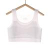 Roupa íntima para meninas de desenvolvimento de verão respirável sem costura alça de ombro larga anti-colisão para alunos do ensino médio roupa íntima de costas bonitas