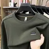 Sudaderas de cuello redondo y manga larga para otoño e invierno, camisetas de moda y tendencia, capas base para hombre, tops versátiles, venta directa de fábrica, en stock
