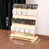 En Stock Exhibidor de Joyería de Madera Maciza de Gran Capacidad Soporte para Tarjetas de Aretes Soporte de Exhibición para Joyería
