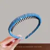 Diadema Infantil con Diseño Floral Francés, Pinza para el Cabello Antideslizante Dentada, Diadema para Lavarse la Cara, Pasador de Niña de Bosque Estilo Hada, Accesorio para el Cabello
