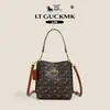 Bolsa de Mano de Alto Valor Más Vendida para Mujer Estilo Nuevo 2026 Bolso Cubo de Lujo Ligero de Moda Versátil Temperamento Bolso Retro de Hombro Cruzado