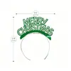 Diadema de papel navideña Diadema Feliz Navidad para adultos y niños, decoración de fiesta navideña y accesorio de ambiente