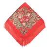 Estilo Étnico Retrô Franja Quadrado Primavera Verão Outono Inverno Baotou Bigode Lenço Boêmio Flor Comércio Exterior Lenço