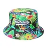 Chapéu de Sol Primavera/Verão 2026 Chapéu de Sol de Viagem para Praia Estilo Tropical Folha de Bananeira Bordado com Letras Chapéu de Pescador Verão