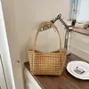 Bolsa de Playa Calada de Verano 2026 Bolso Tejido Bolso Cesta de Nicho de Verano Bolso de Mano para Vacaciones en la Costa Bolso de Hombro