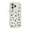 Popular en América Latina: Funda de teléfono de dibujos animados para 18 Pro con diseño lindo de pata de gato en blanco y negro y corazón, funda de silicona minimalista para iPhone 17