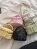 Bolso mini de cadena con patrón de rombos, modelo nuevo 2026, de alta gama, transfronterizo, bolso de mano versátil y moderno, bolso de hombro y cruzado, bolso de mujer a la moda