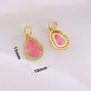 Pulseira Antiga Dourada Areia Preserva Cor Pingente Cabaça Pingente Água-Marinha Sintética Fechadura Ruyi Acessórios para Joias Artesanais DIY