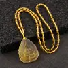 Colgante Bodhisattva Manshu Buda de la Medicina Verde Colgante Guanyin collar colgante para hombre y mujer esmalte para mujer